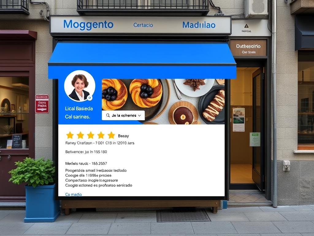 Captura de pantalla de un perfil optimizado de Google Mi Negocio para SEO local para PYMEs Captura de pantalla de un perfil optimizado de Google Mi Negocio para SEO local para PYMEs